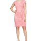 SL Fashions Women's Lace Sheath Dress Pink Size 4