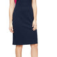 SL Fashions Women's Bow Detail Sheath Dress Blue Size 8