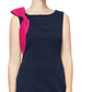 SL Fashions Women's Bow Detail Sheath Dress Blue Size 8