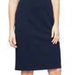SL Fashions Women's Bow Detail Sheath Dress Blue Size 8