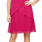 SL Fashions Women's Beaded Halter Dress Pink Size 16 Petite