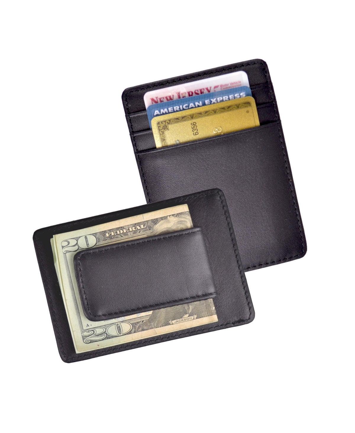Royce New York Men's Magnetic Money Clip Wallet Black Size Regular