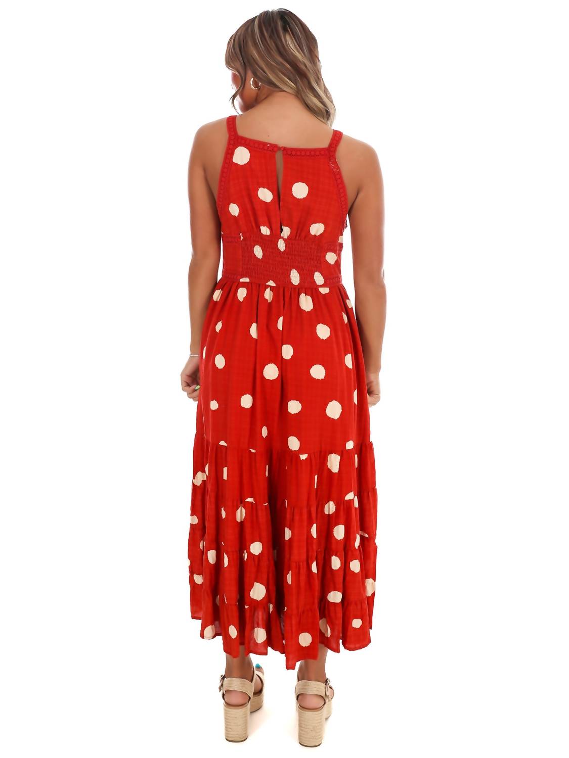Umgee - More Than Words Polka Dot Maxi Dress