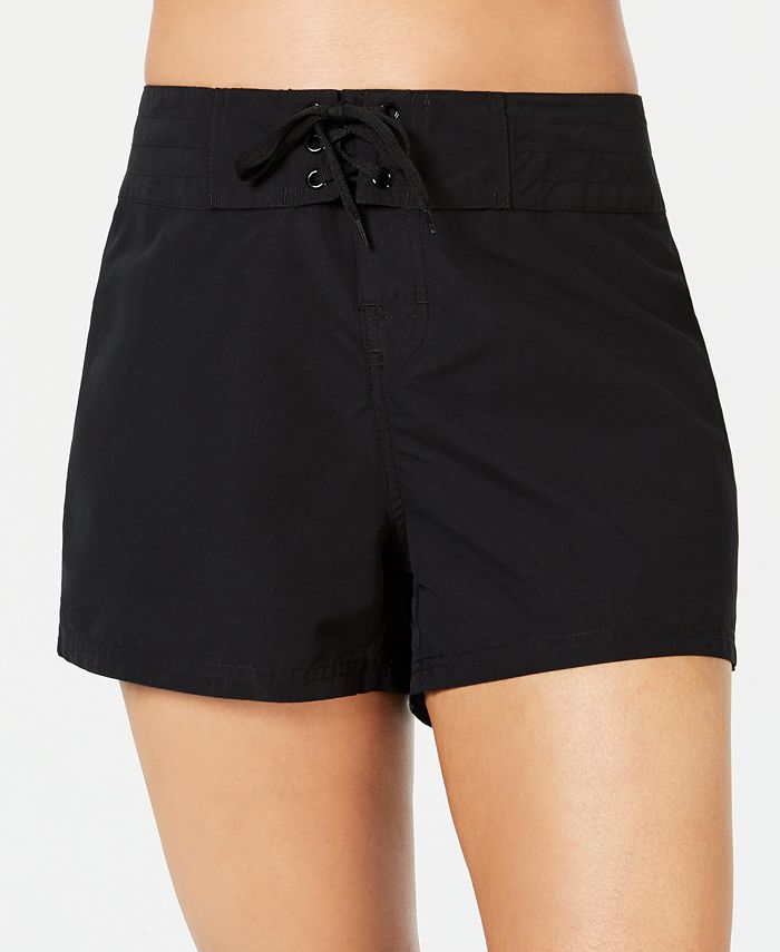 Island Escape Women's Board Shorts Swimsuit Black Size 16