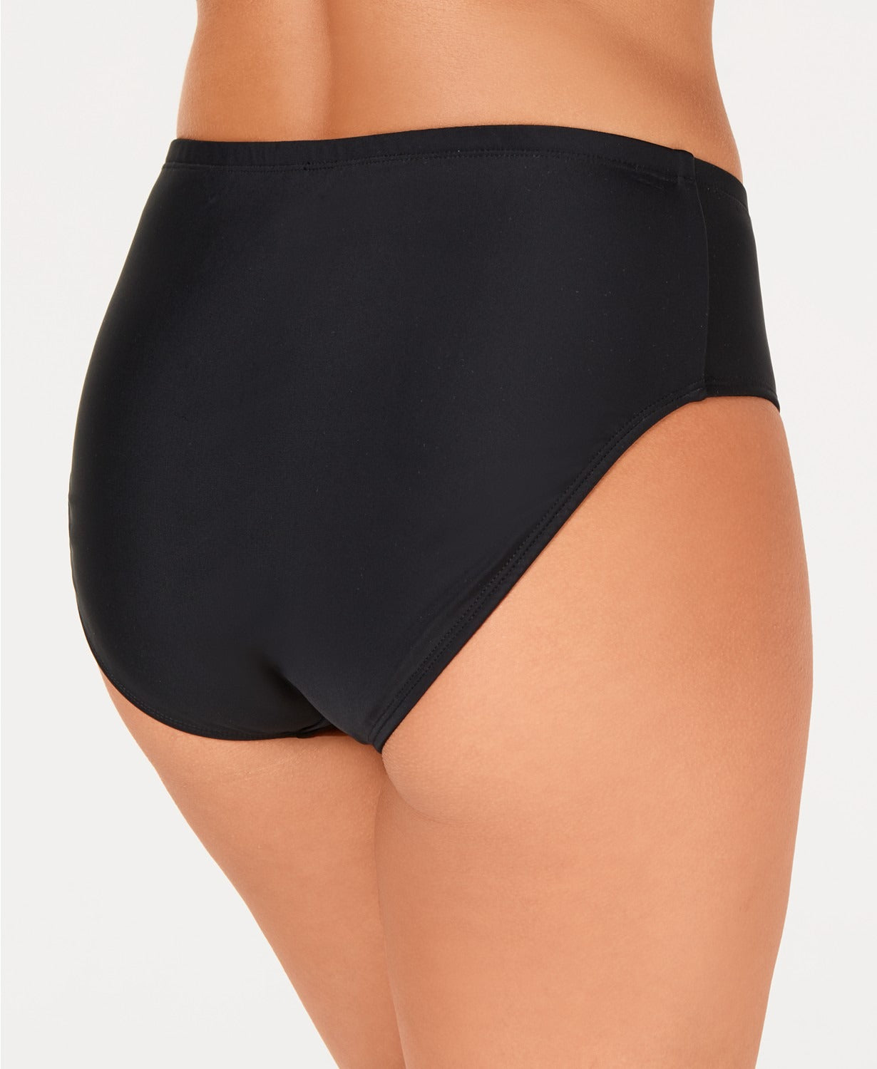 Island Escape Women's Bikini Bottoms Swimsuit Black Size 10