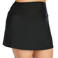 Island Escape Women's Plus TummyControl Swim Skirt wimsuit Blue Size 18W