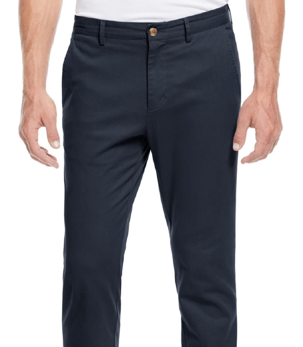 Perry Ellis Men's Flat Front Chino Pants Blue Size 38X30