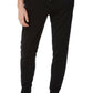 Perry Ellis Men's Flag Embroidered Jogger Pants Black Size XX-Large