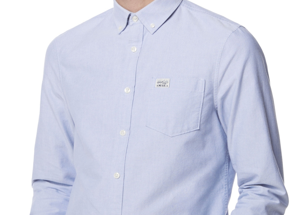 Perry Ellis America Men's Oxford Button-Down Shirt Blue Size M