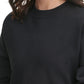 DKNY Women's Sport Cotton Side Zip Cropped Top Black Size X-Small