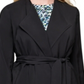 DKNY Women's Tie-Front Topper Jacket Black Size 6 Petite