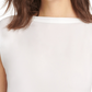 DKNY Women's Boatneck Cap Sleeve Blouse Black Size Medium