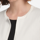 DKNY Women's Ruffled 3/4 Sleeve Open Cardigan Sweater White Size Large