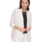 DKNY Women's Essential Open Front Jacket White Size Large