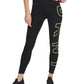 DKNY Women's High Waist Logo Leggings Yellow Size X-Small