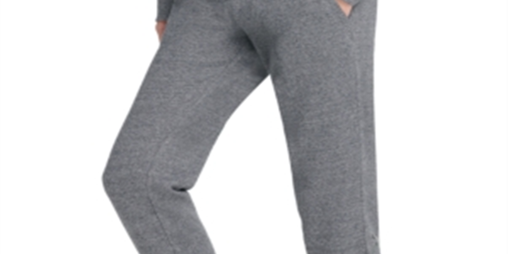DKNY Women's Sport Sparkle Logo Joggers Grey  Size Small