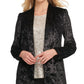 DKNY Women's Velvet Blazer Evening Jacket Black Size 4 Petite