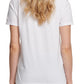 DKNY Women's Sequined Short Sleeve Crew Neck T-Shirt Top White Size X-Large