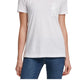 DKNY Women's Sequined Short Sleeve Crew Neck T-Shirt Top White Size Large