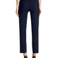 DKNY Women's Stretch Crepe Essex Straight Leg Dress Pants Blue Size 12