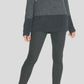 DKNY Women's Faux Fur Printed Long Sleeve Crew Neck Sweater Gray Size Small