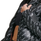 DKNY Women's Logo Print Hooded Jacket Black Size X-Large