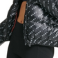 DKNY Women's Logo Print Hooded Jacket Black Size X-Large