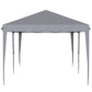 Outsunny 10' x 20' Pop Up Canopy Tent Heavy Duty Steel Frame Gray