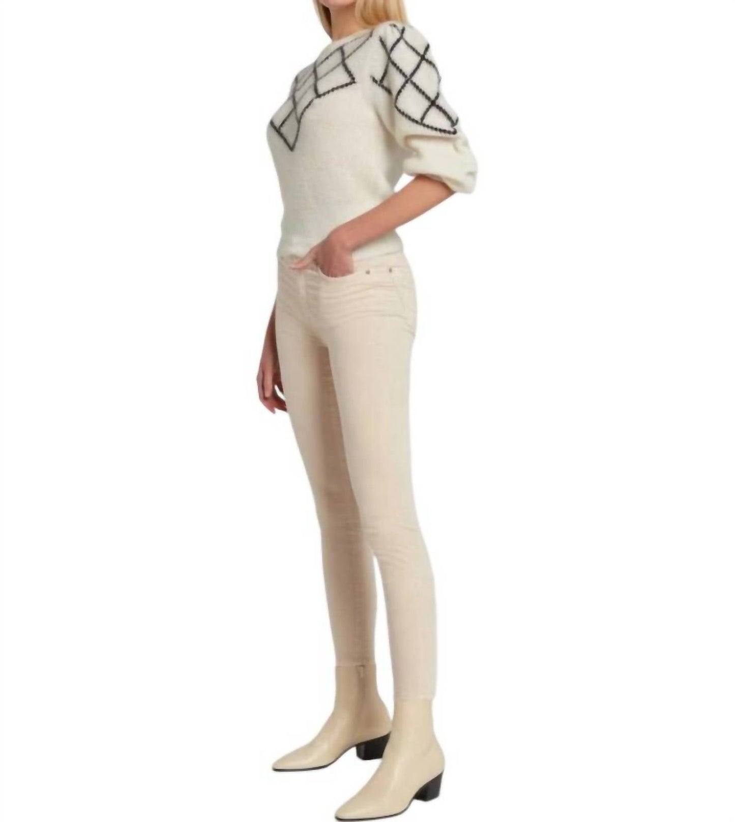 7 For All Mankind - High Waist Skinny Ankle Jeans