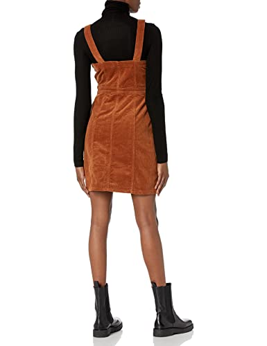 Oat Women's Corduroy Overall Dress Orange Size 0