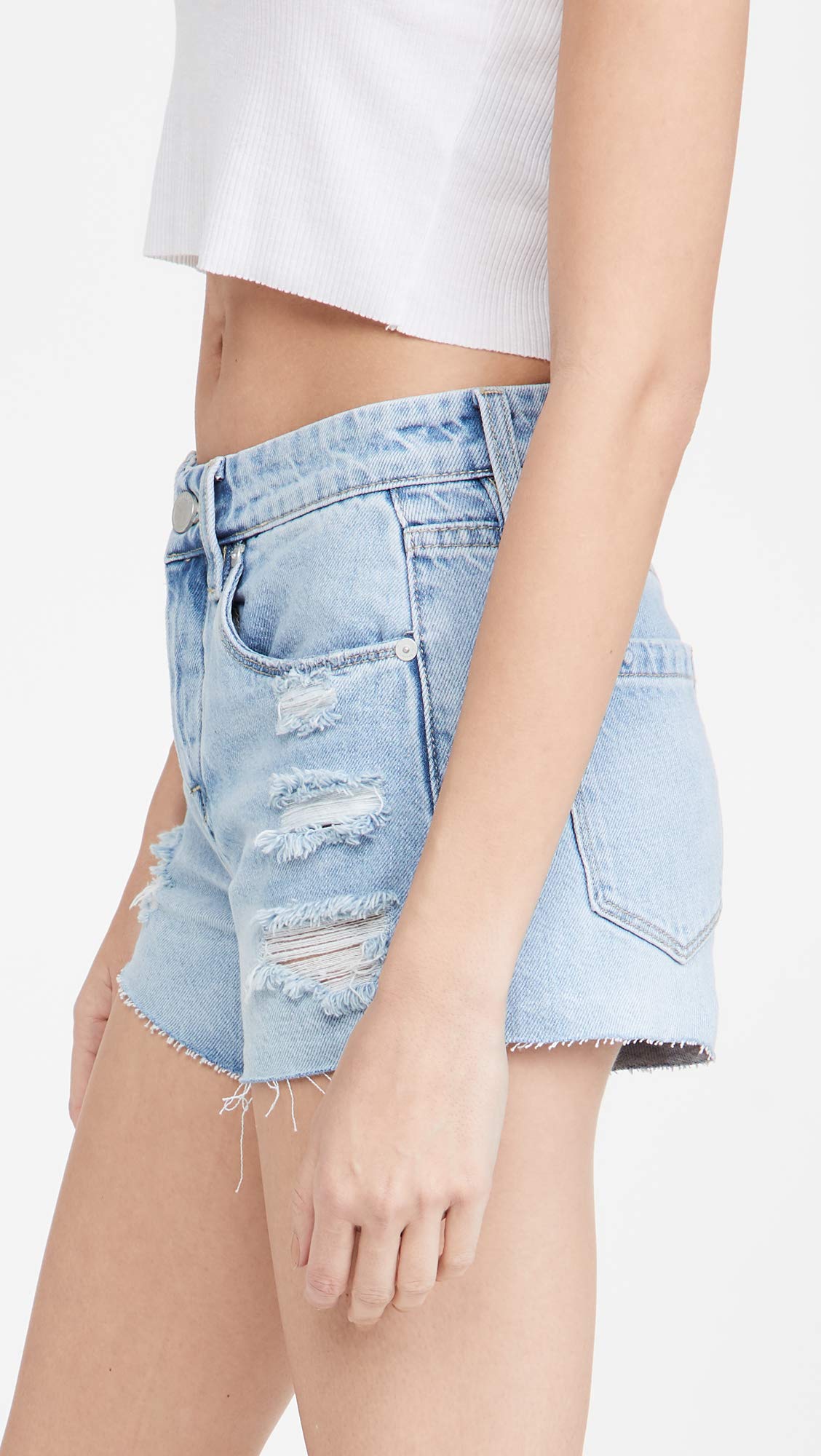 BLANKNYC Women's Read My Lips Indigo Denim Shorts Size 26