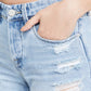 BLANKNYC Women's Read My Lips Indigo Denim Shorts Size 26