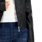 Jou Jou Junior's Faux Leather Jacket Black Size Small