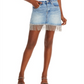 Blanknyc Women's Cotton Fringe Trim Denim Skirt Blue Size 24