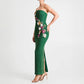 Helsi - Silvia Strapless Beaded Floral Gown