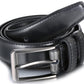 Gallery Seven Men's Belt Leather Dress Black Size 56