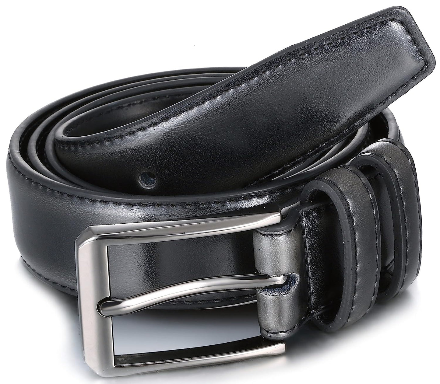 Gallery Seven Men's Belt Leather Dress Black Size 56