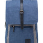 PX Men's Lincoln Two Tone Canvas Backpack Blue Size Regular