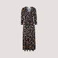 Apricot - Leaf Print Wrap Maxi Dress