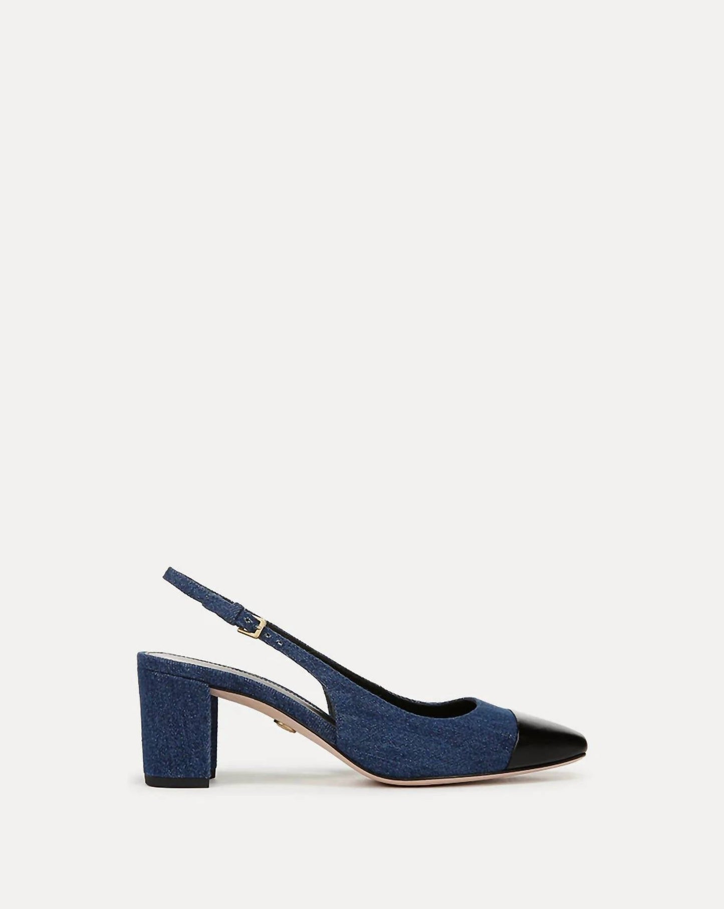 Veronica Beard - Women's Cecile Denim Cap-toe Slingback Pump