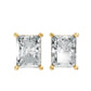 Aamiaa - Women's Radiant Shape 4 Prong Push Back Studs