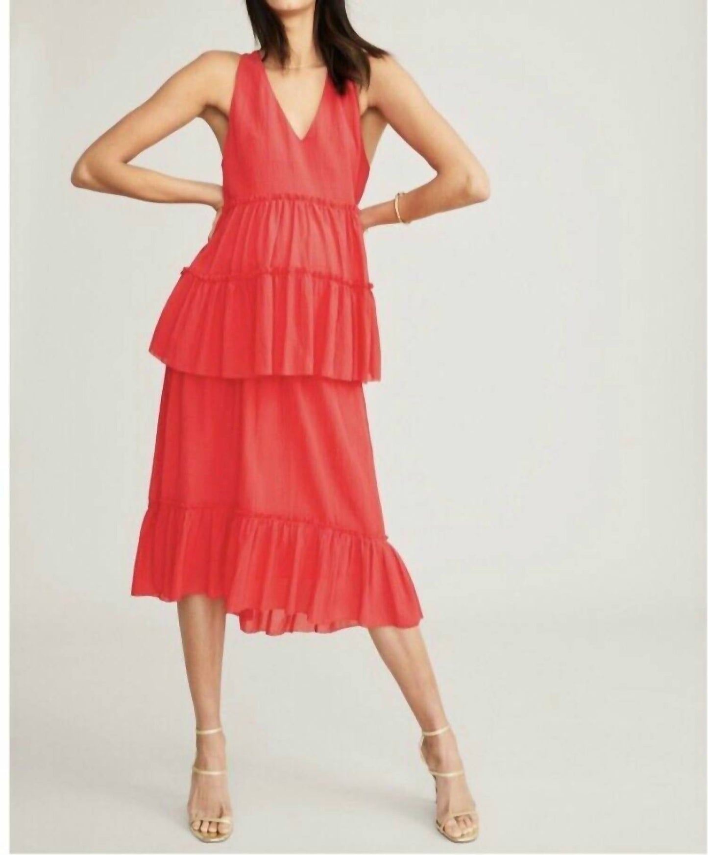 Hatch - The Jelena Crinkled Midi Skirt
