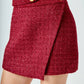 2.7 August Apparel - Holiday Chateau Tweed Mini Skirt