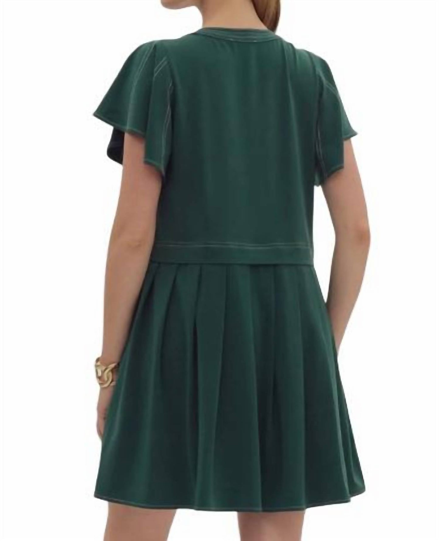 Entro - Flutter Sleeve Mini Dress