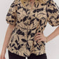 Entro - Floral Puff Sleeve Top