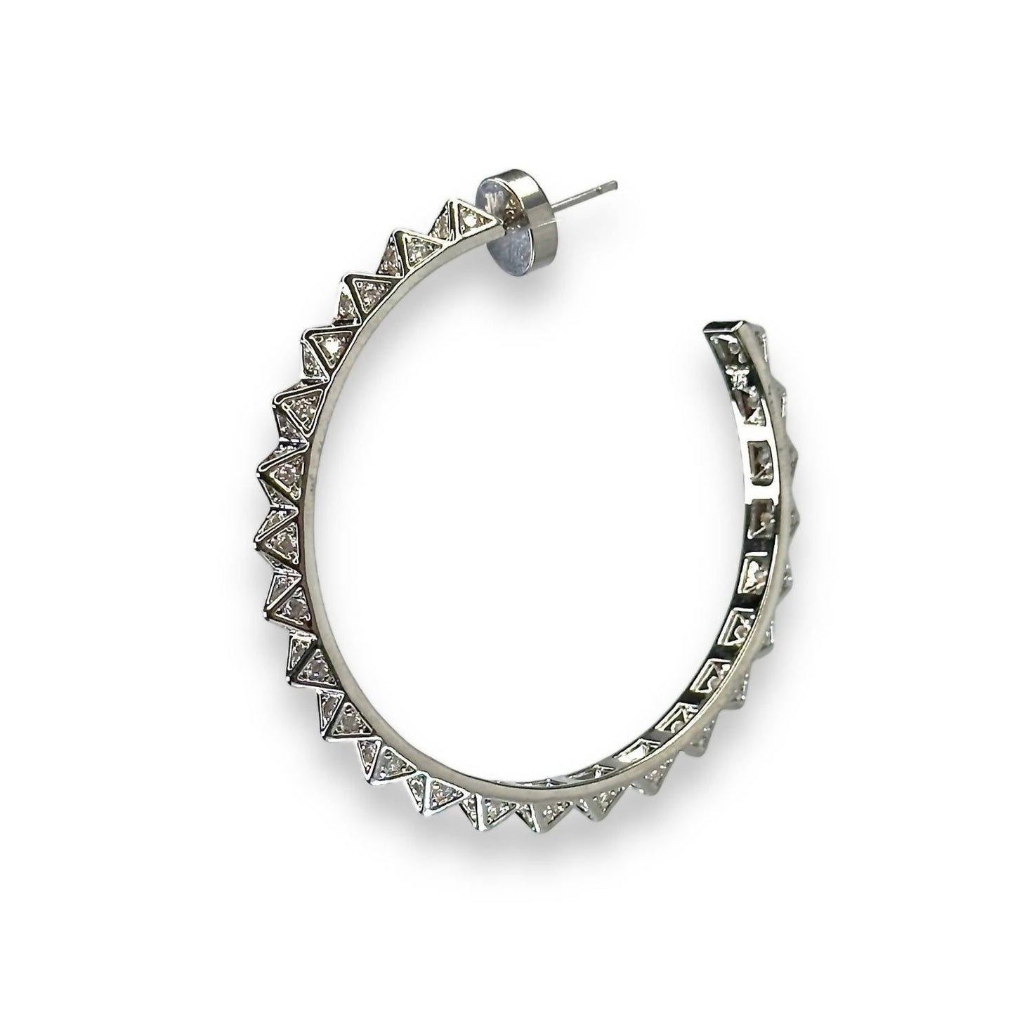 Jagged Halo Jewelry - Women's Ayla Hoop Earrings