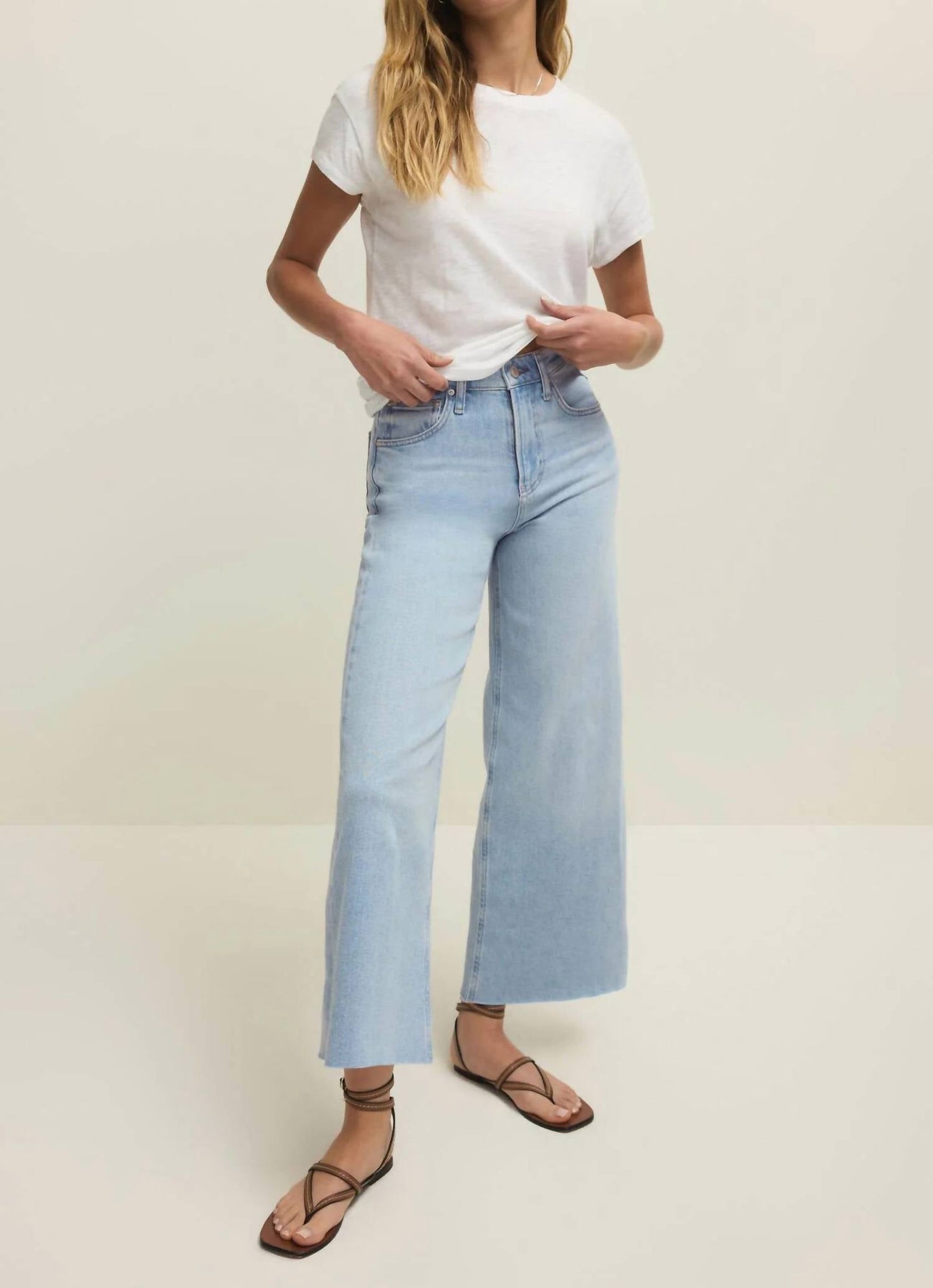 Z Supply - Nova Crop High Rise Wide Leg Jeans