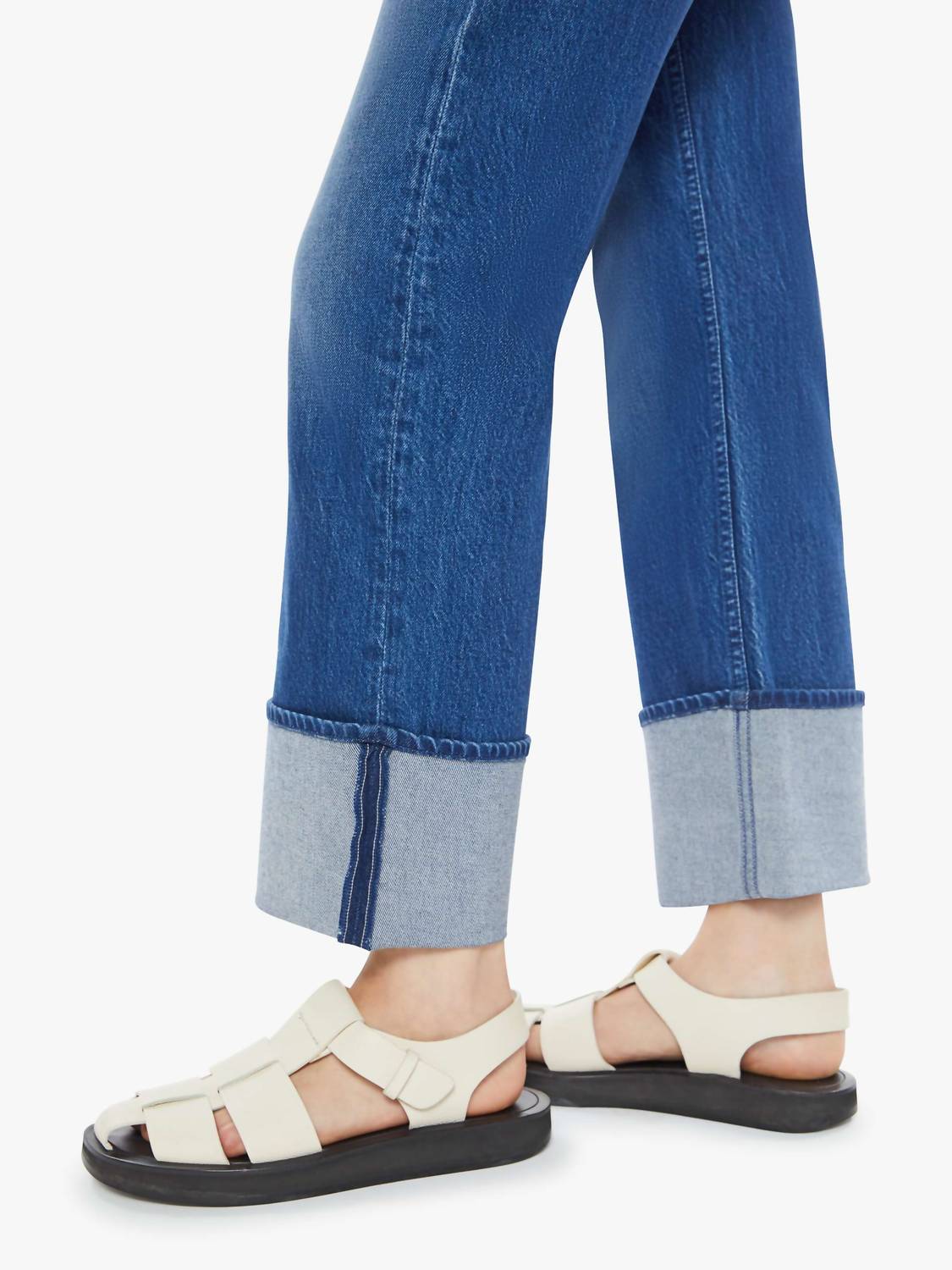 Mother - Checkerboard Duster Flood Cuff Jeans