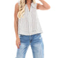 Ee:Some - Look My Way Stripe Collar Top