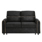 Pull Out Sofa Bed With Adjustable 3 Position Backrest, USB Charging Ports, Side Pockets